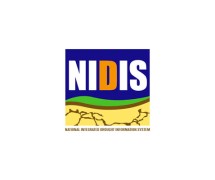 NIDIS标志在白色背景上