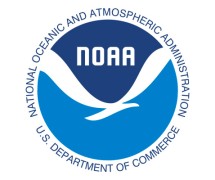 NOAA蓝色标志在白色背景