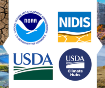 NOAA, NIDIS、美国农业部和美国农业部气候中心标识